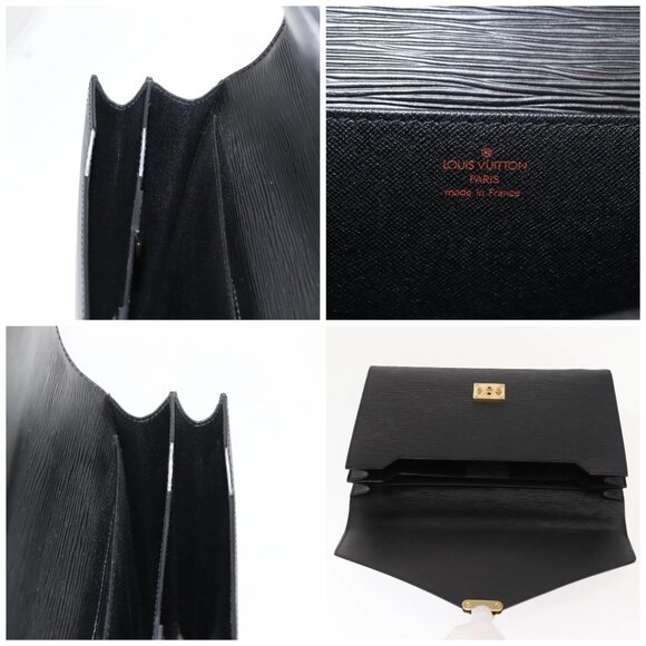 LOUIS VUITTON Epi Serviette Conseiller Business Bag Black - Picture 12 of 15